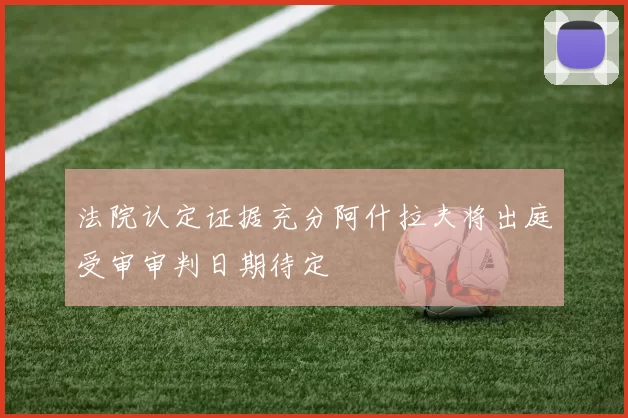 法院认定证据充分阿什拉夫将出庭受审审判日期待定